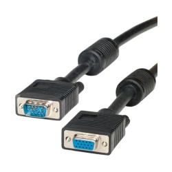 ROLINE VGA-Kabel HD15 ST - BU mit Ferritkern 2m — Buy in Cyprus with Fast Delivery
