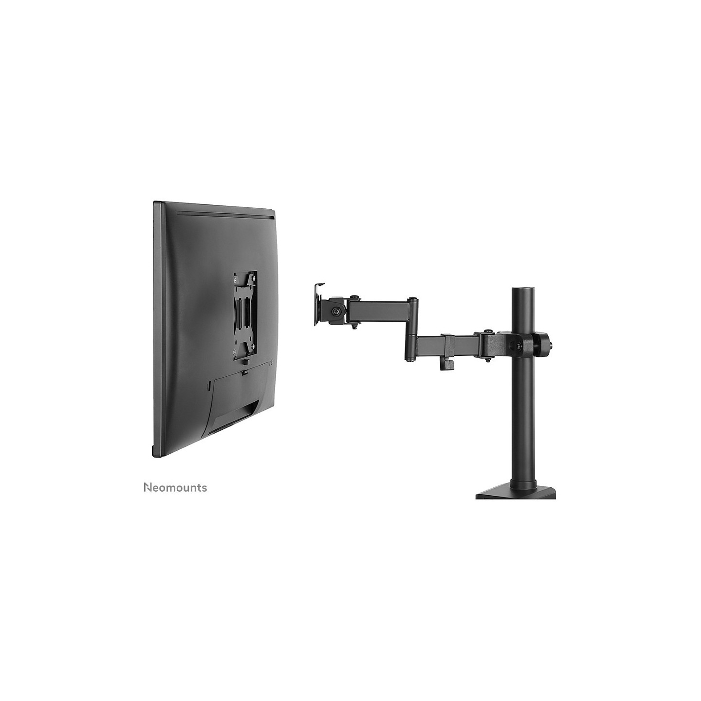 Stangenhalterung. voll beweglich. (Ø28-60 mm) für 17-32' Bildschirme 8KG FL40-450BL11 Neomounts