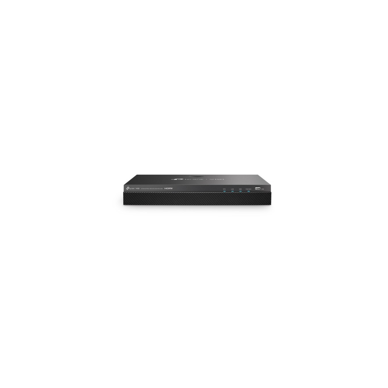 TP-Link VIGI NVR2008H-8MP - 8-Channel PoE+ 4K NVR, Black, 2x HDD bays (up to 32TB), HDMI+VGA