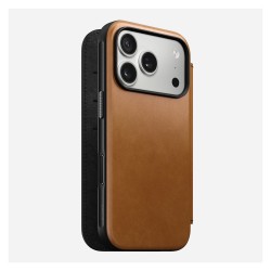 Nomad Modern Leather Folio iPhone 17 Pro English Tan — Buy in Cyprus with Fast Delivery