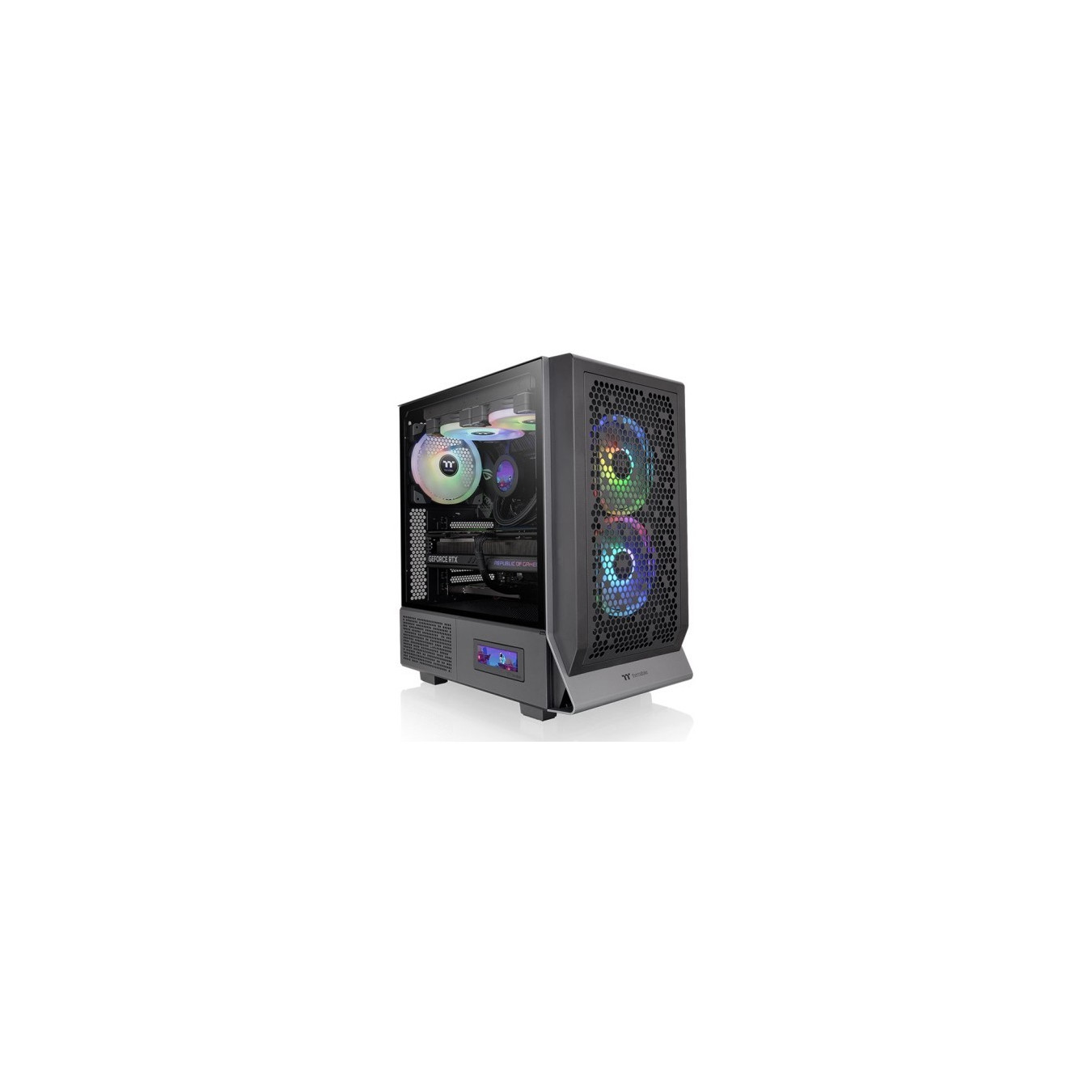 Thermaltake Ceres 300 TG - Mid Tower PC Case (E-ATX/ATX/mATX/ITX) - Black, Tempered Glass, ARGB