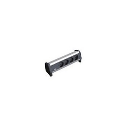 BACHMANN 4x Schutzkontakt mit fest verbundenem Anschlusskabel schwarz 3m — Buy in Cyprus with Fast Delivery