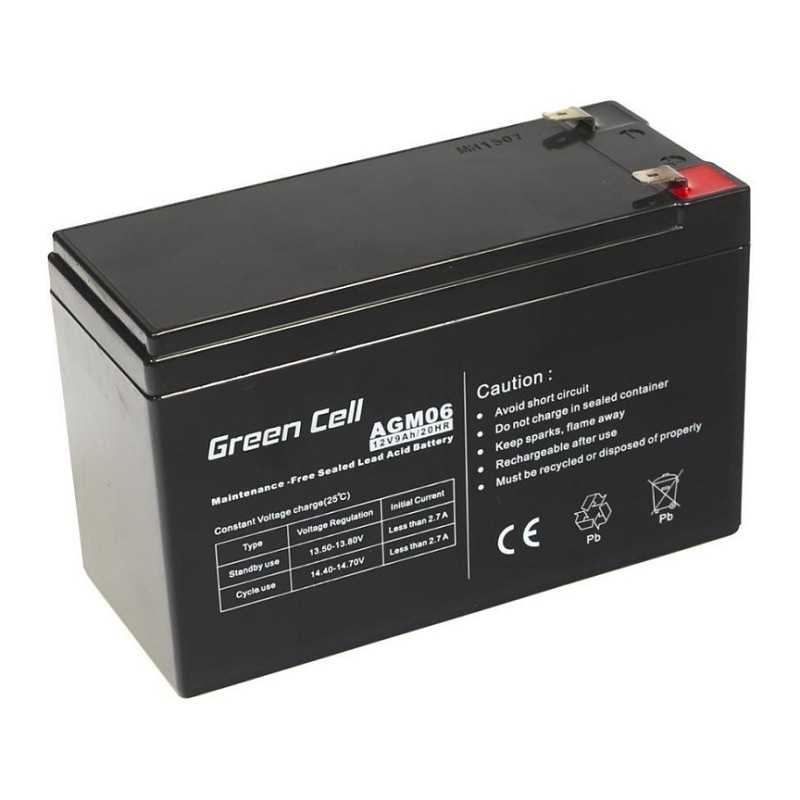 Green Cell Ersatzbatterie AGM06 12V 9Ah — Buy in Cyprus with Fast Delivery