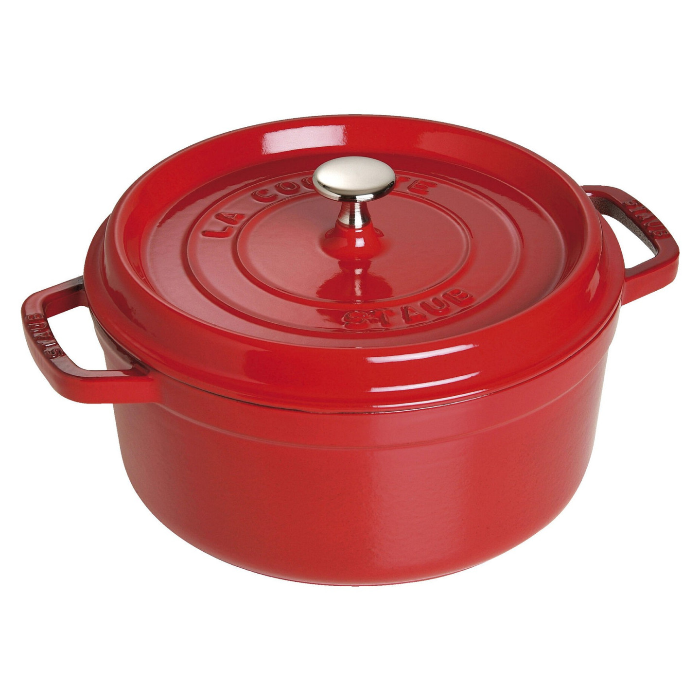 Staub La Cocotte 24cm rund. Kirsch-rot. Gusseisen — Buy in Cyprus with Fast Delivery