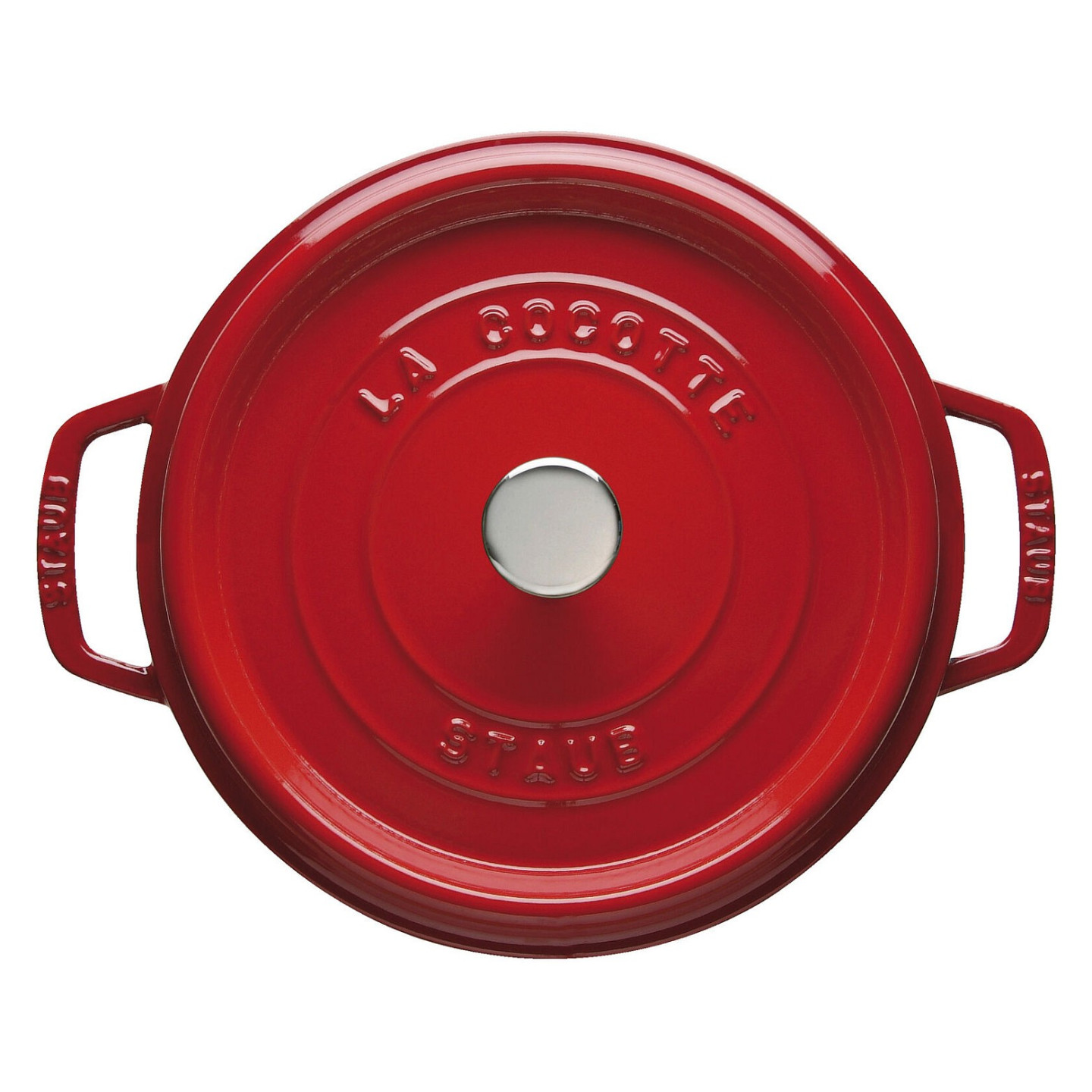 Staub La Cocotte 24cm rund. Kirsch-rot. Gusseisen — Buy in Cyprus with Fast Delivery
