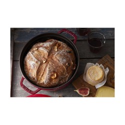 Staub La Cocotte 24cm rund. Kirsch-rot. Gusseisen — Buy in Cyprus with Fast Delivery