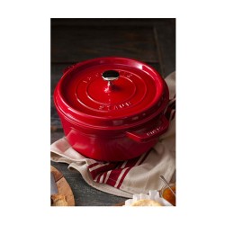 Staub La Cocotte 24cm rund. Kirsch-rot. Gusseisen — Buy in Cyprus with Fast Delivery