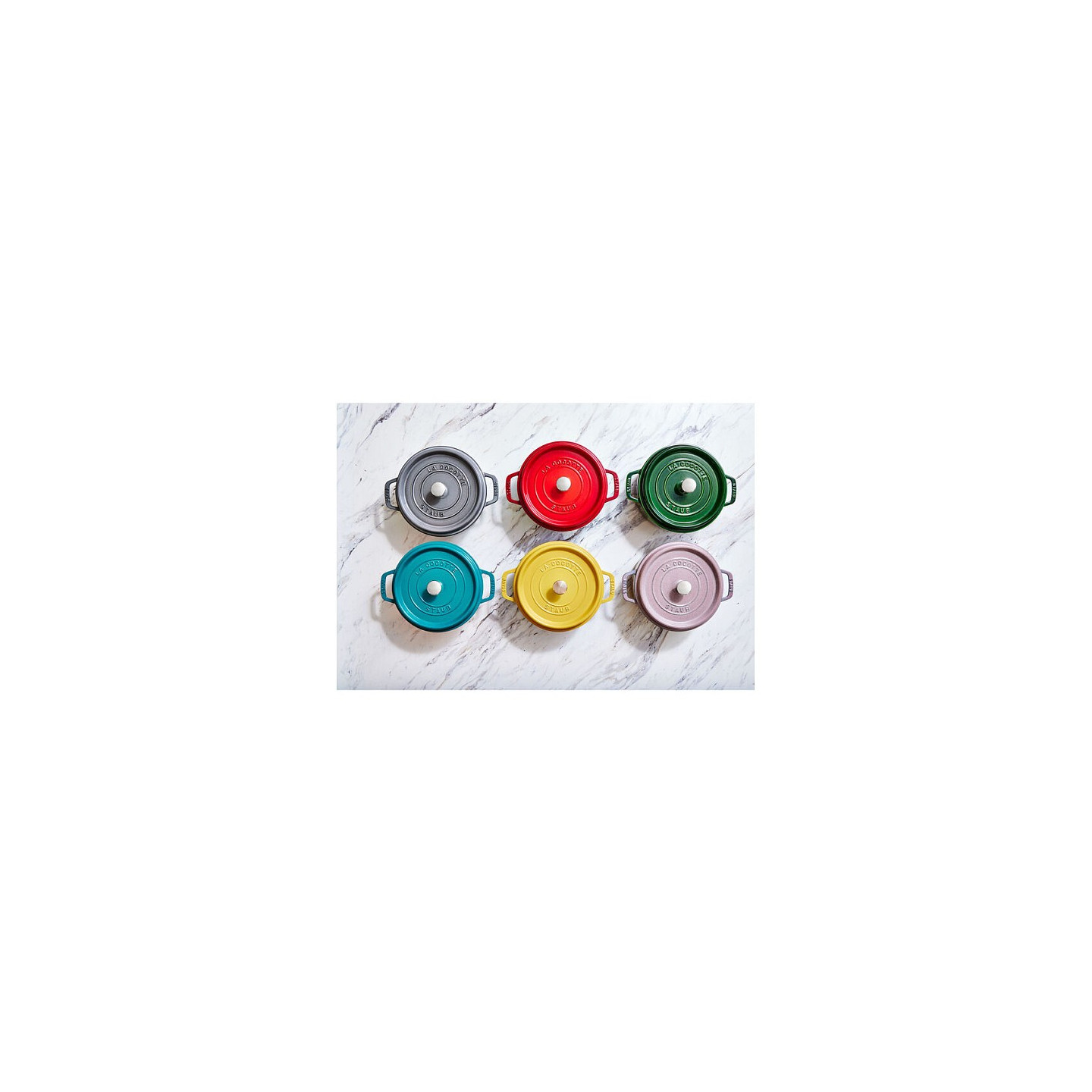 Staub La Cocotte 24cm rund. Kirsch-rot. Gusseisen — Buy in Cyprus with Fast Delivery