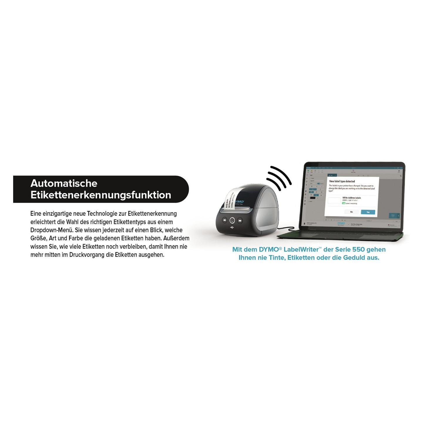 Dymo Etikettendrucker Labelwriter 550 Turbo 300dpi USB LAN — Buy in Cyprus with Fast Delivery