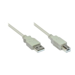 GoodConnections USB 2.0 A to B (ST-ST) 1.8m Adapterkabel Grau — Buy in Cyprus with Fast Delivery