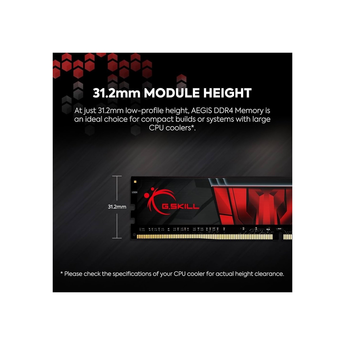 G.Skill Aegis DDR4-3200 CL16 8GB (1x8GB) - F4-3200C16S-8GIS — Buy in Cyprus with Fast Delivery