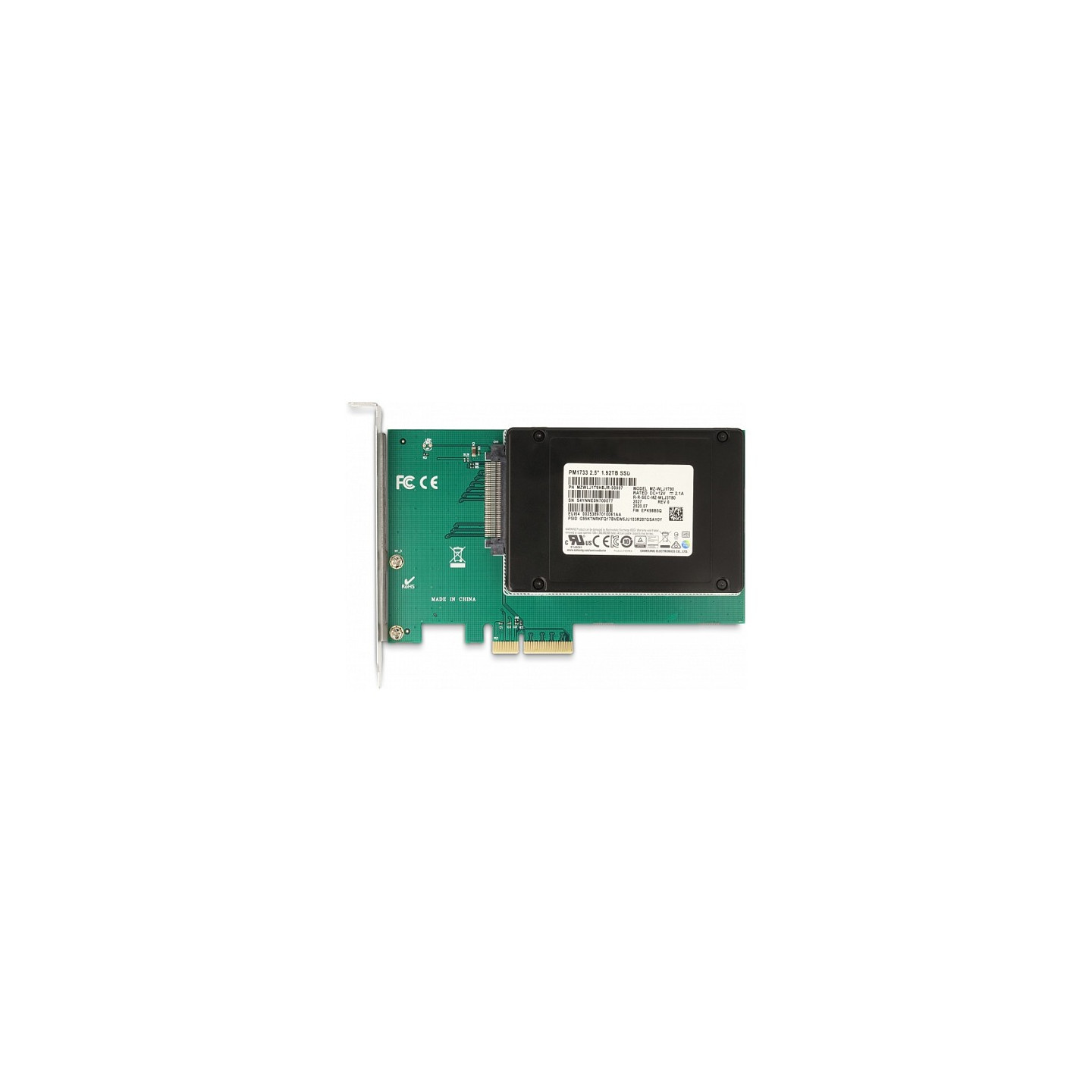 PCI Express x4 Karte zu 1 x intern U.2 NVMe SFF-8639 — Buy in Cyprus with Fast Delivery