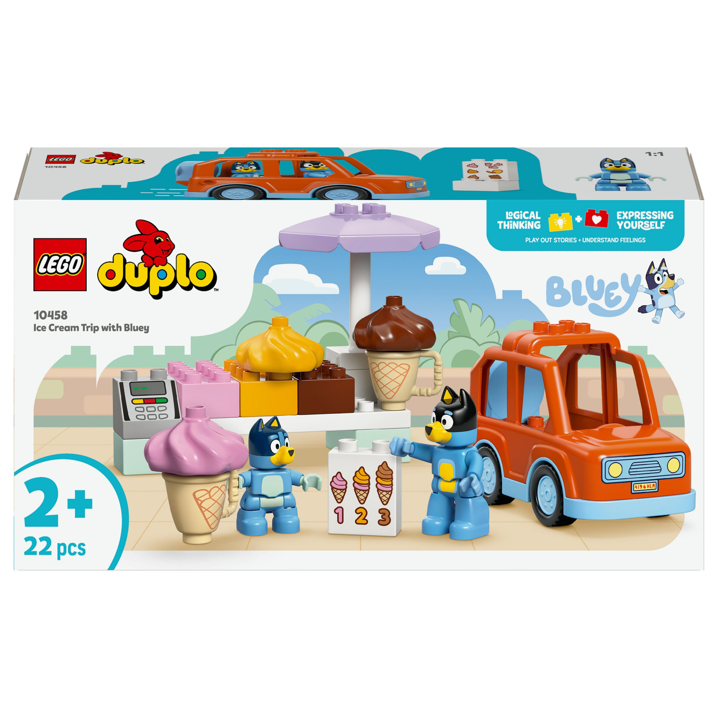 LEGO 10458 DUPLO Bluey Ausflug zur Eisdiele mit Bluey — Buy in Cyprus with Fast Delivery