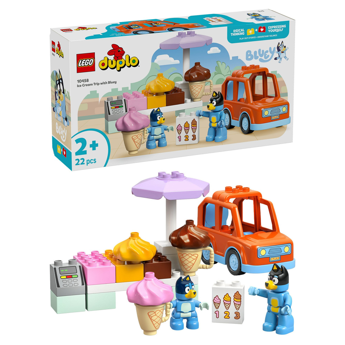 LEGO 10458 DUPLO Bluey Ausflug zur Eisdiele mit Bluey — Buy in Cyprus with Fast Delivery