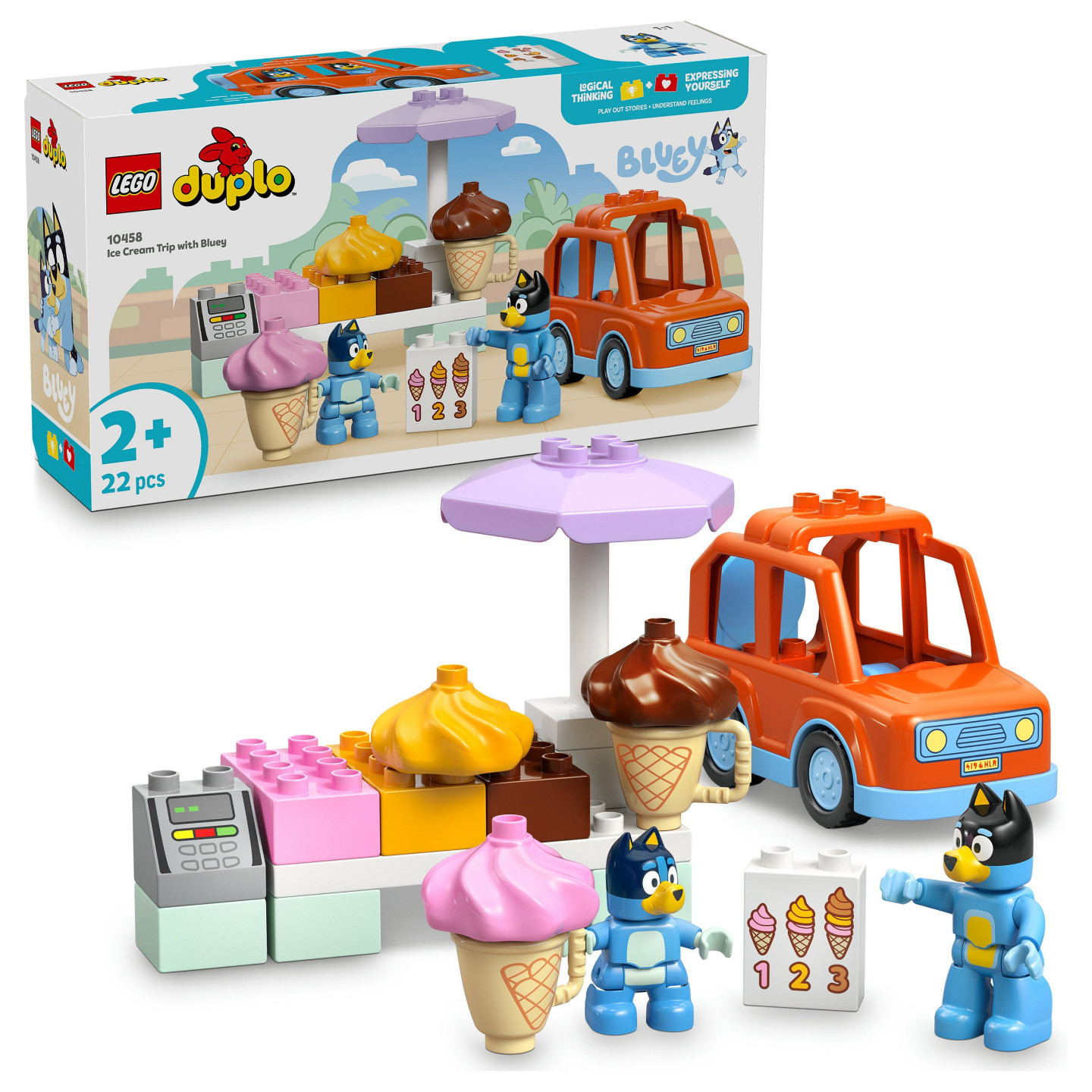LEGO 10458 DUPLO Bluey Ausflug zur Eisdiele mit Bluey — Buy in Cyprus with Fast Delivery