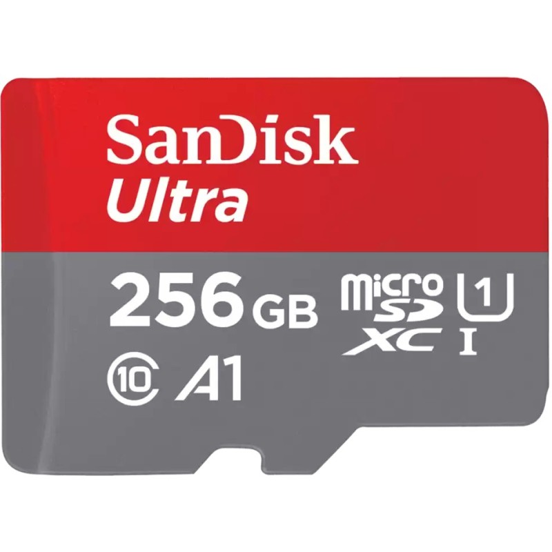Buy SanDisk Ultra microSDXC 256GB - Grey/Red, UHS-I, 150MB/s (U1, Class 10) in Cyprus, Nicosia, Limassol, Larnaka, Pafos