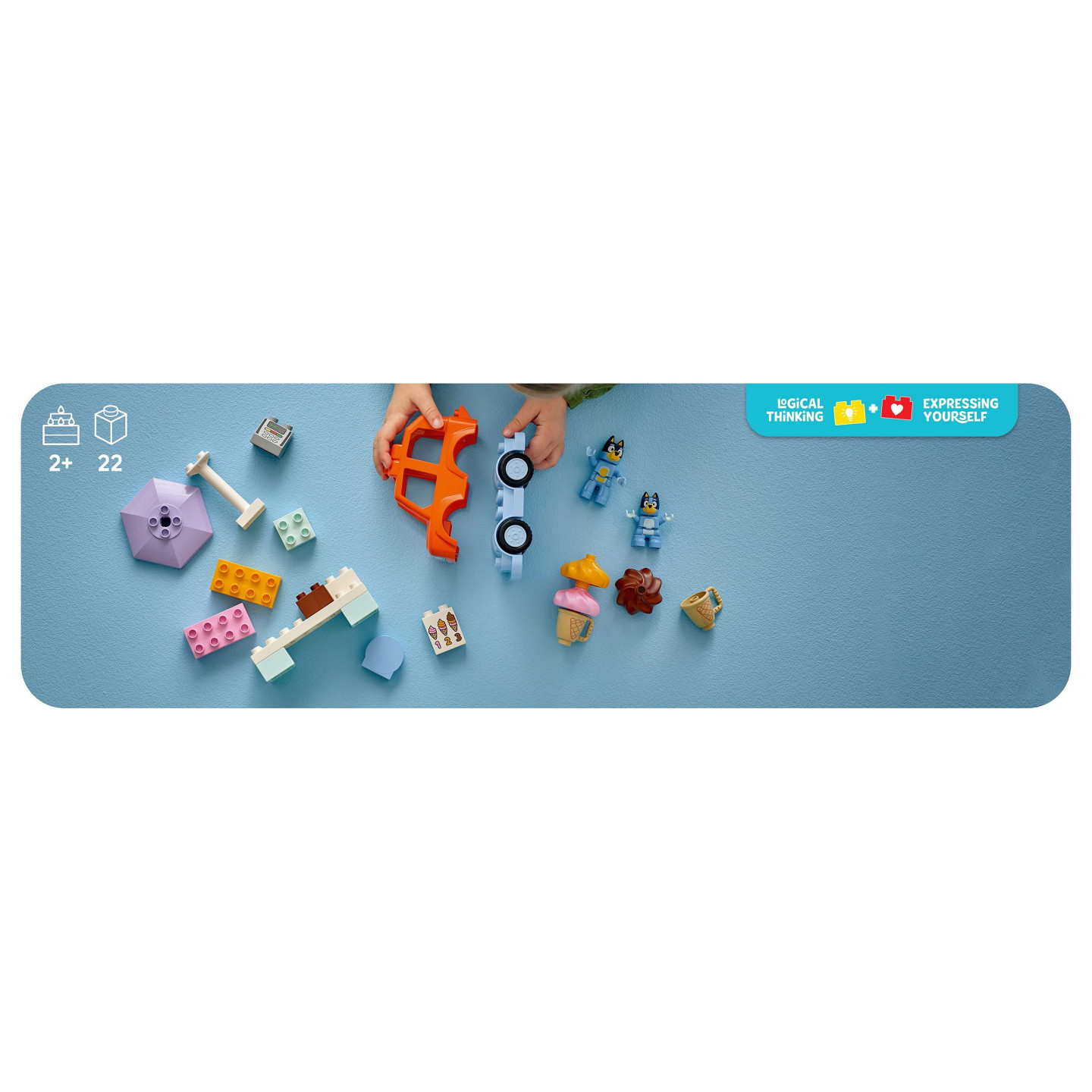 LEGO 10458 DUPLO Bluey Ausflug zur Eisdiele mit Bluey — Buy in Cyprus with Fast Delivery