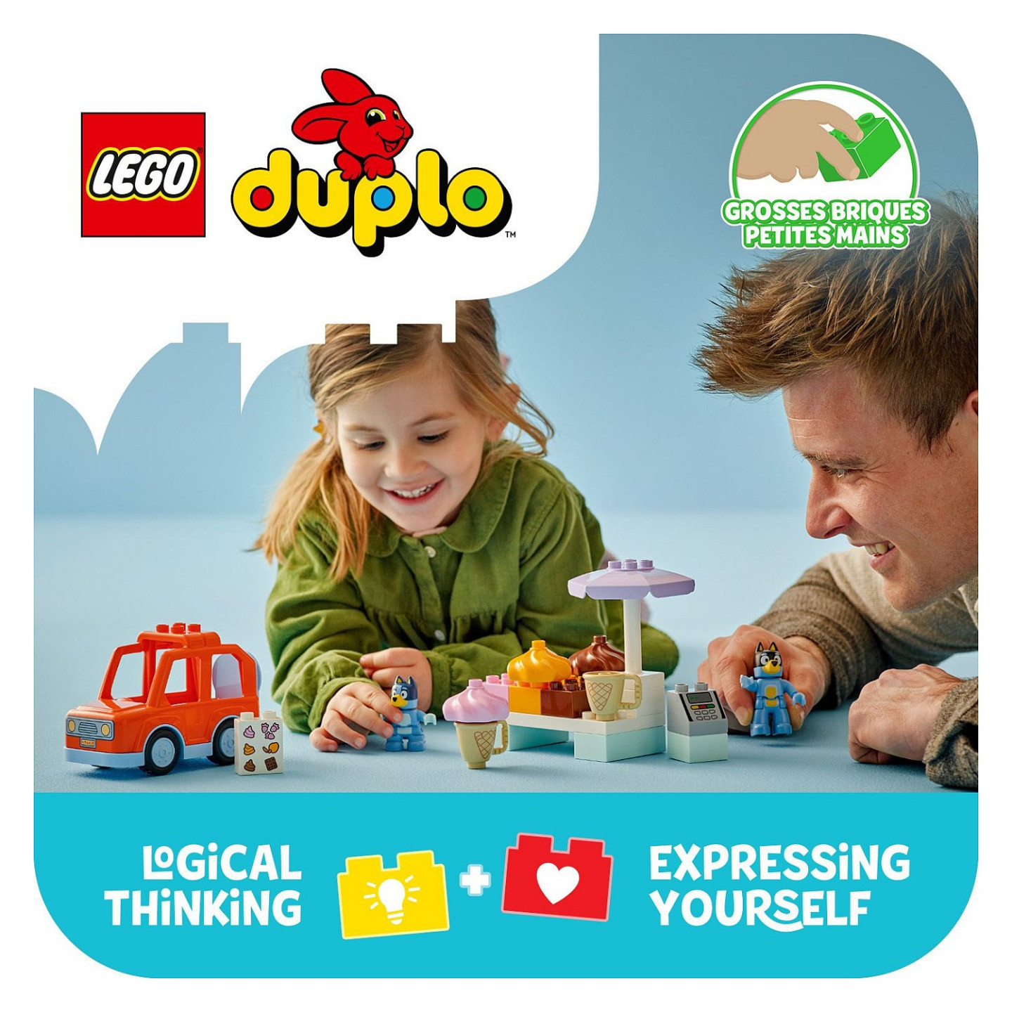 LEGO 10458 DUPLO Bluey Ausflug zur Eisdiele mit Bluey — Buy in Cyprus with Fast Delivery
