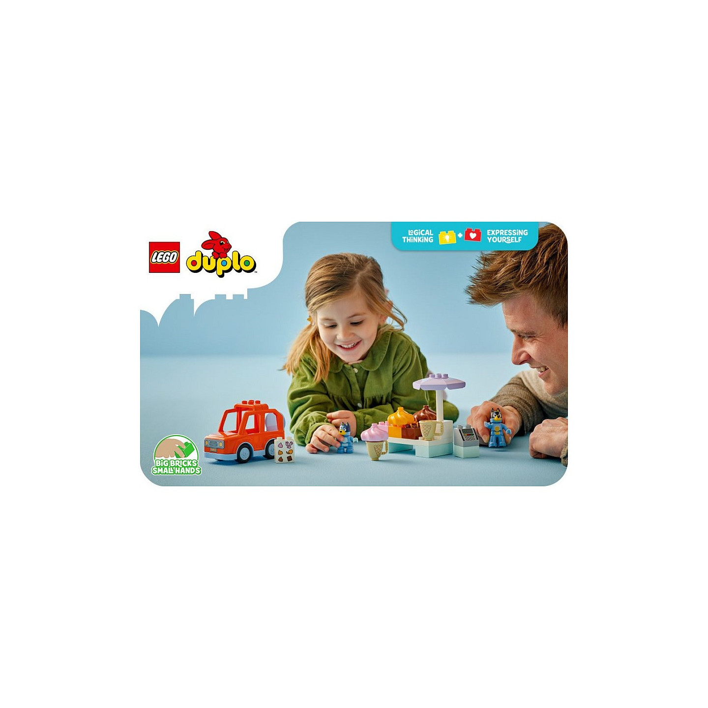 LEGO 10458 DUPLO Bluey Ausflug zur Eisdiele mit Bluey — Buy in Cyprus with Fast Delivery