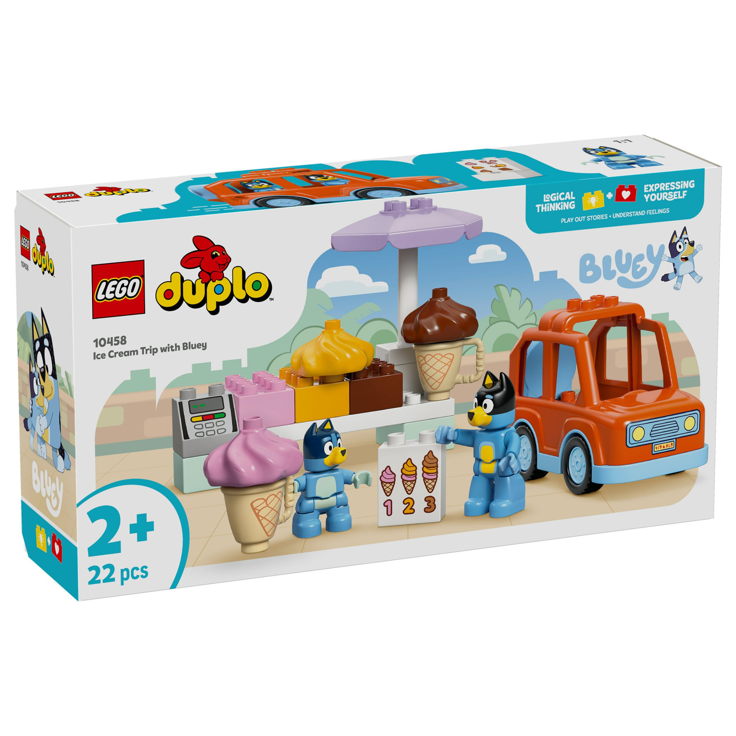 LEGO 10458 DUPLO Bluey Ausflug zur Eisdiele mit Bluey — Buy in Cyprus with Fast Delivery