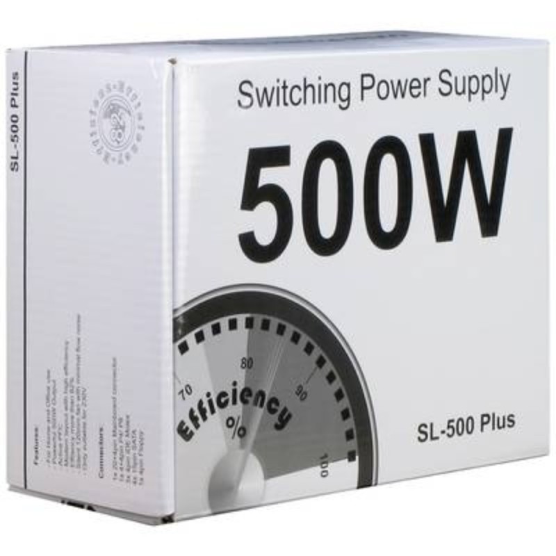 Inter-Tech SL-500 Plus 500W ATX Power Supply - SL-500 - 500W ATX PSU (MPN: 88882140) — Buy in Cyprus with Fast Delivery