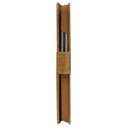 dbramante1928 Copenhagen Slim - Flip-Hlle fr Mobiltelefon - genarbtes Leder - Hellbraun - fr Samsung Galaxy S22