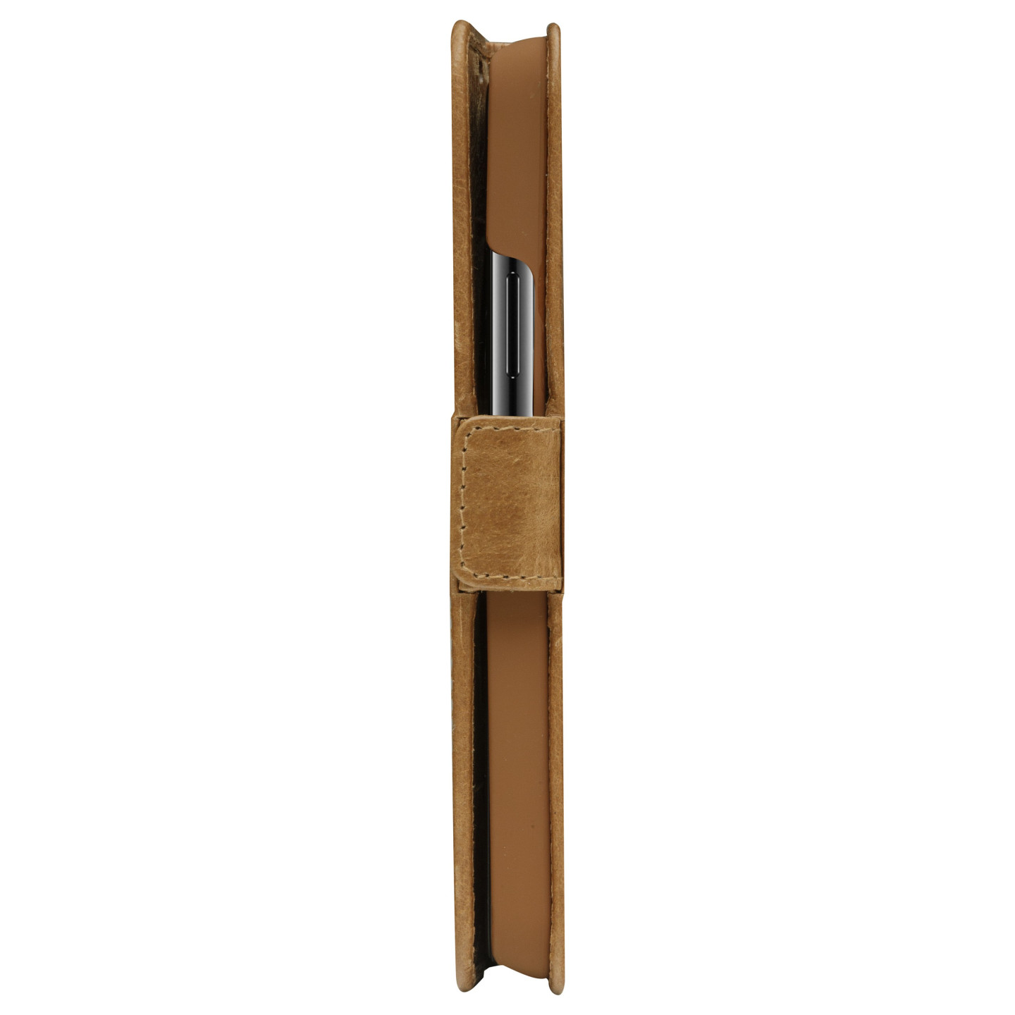 dbramante1928 Copenhagen Slim - Flip-Hlle fr Mobiltelefon - genarbtes Leder - Hellbraun - fr Samsung Galaxy S22