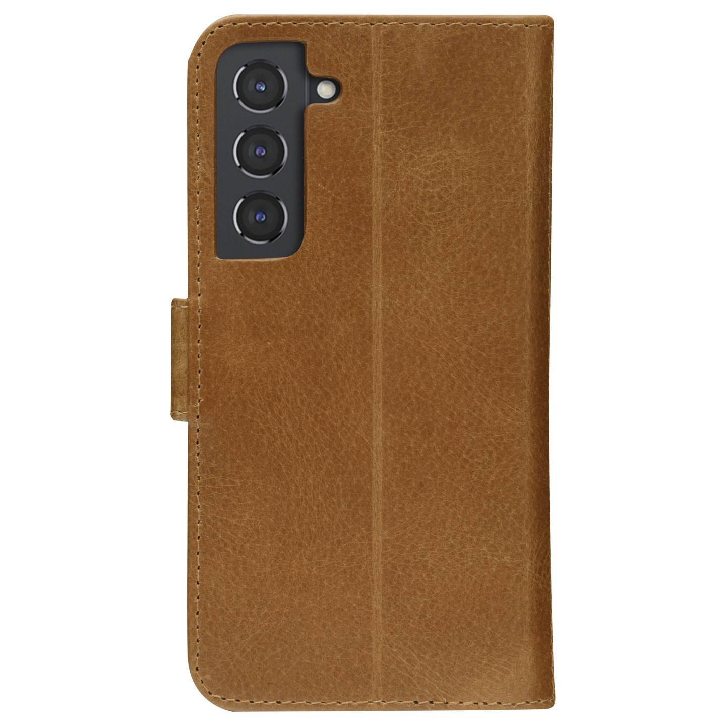 dbramante1928 Copenhagen Slim - Flip-Hlle fr Mobiltelefon - genarbtes Leder - Hellbraun - fr Samsung Galaxy S22