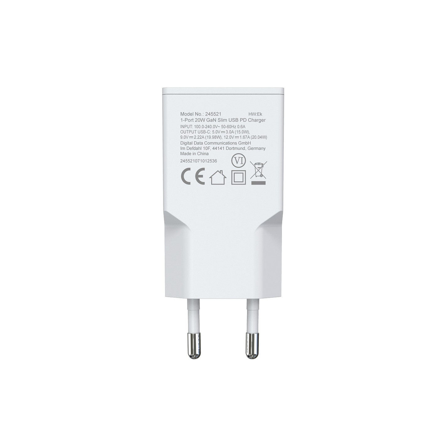 Equip Ladegerät 1Port USB-C PD3.0 GaN Slim 20W weiß — Buy in Cyprus with Fast Delivery