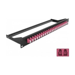 Delock 19? LWL Patchpanel 24 Port LC Duplex violett — Buy in Cyprus with Fast Delivery