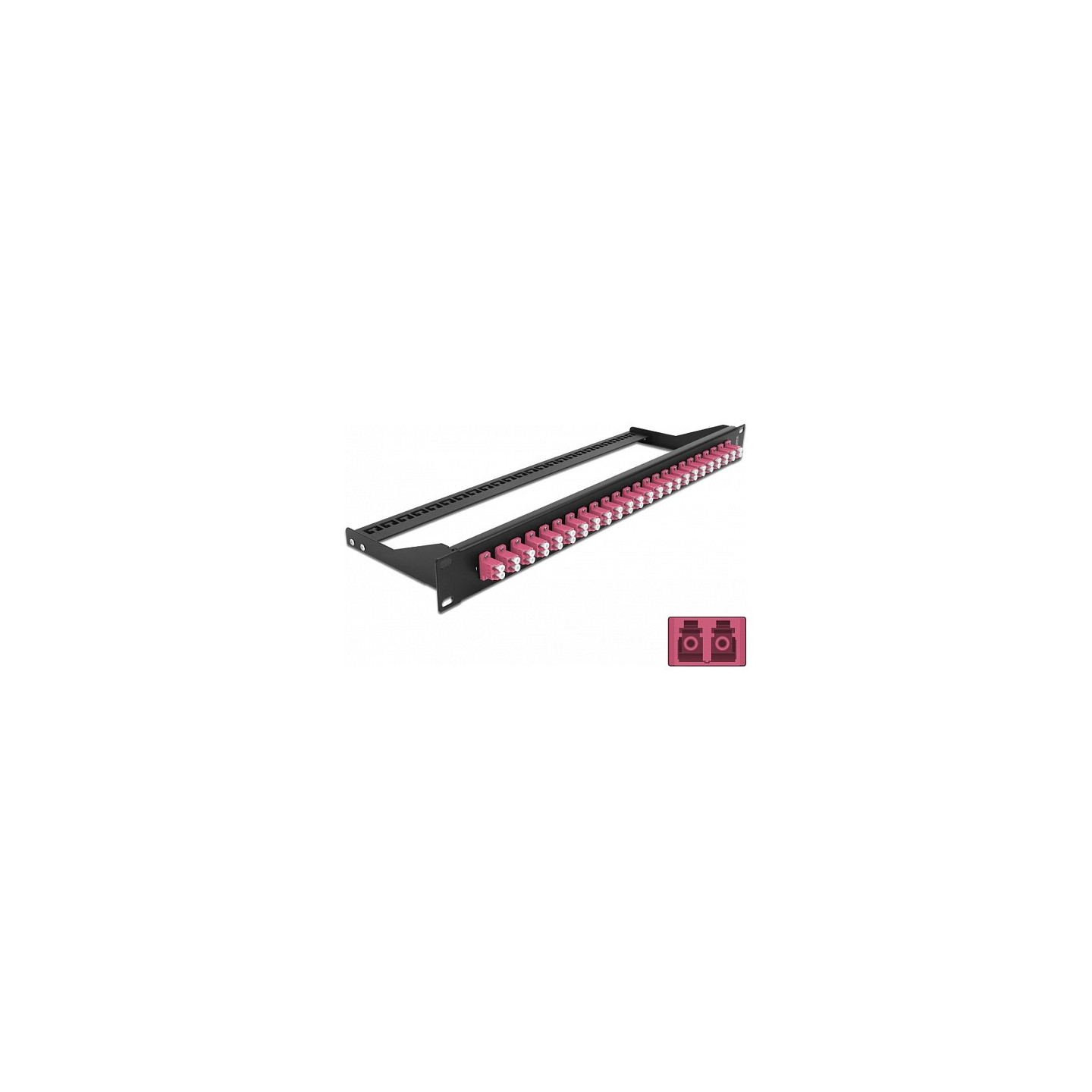 Delock 19? LWL Patchpanel 24 Port LC Duplex violett — Buy in Cyprus with Fast Delivery