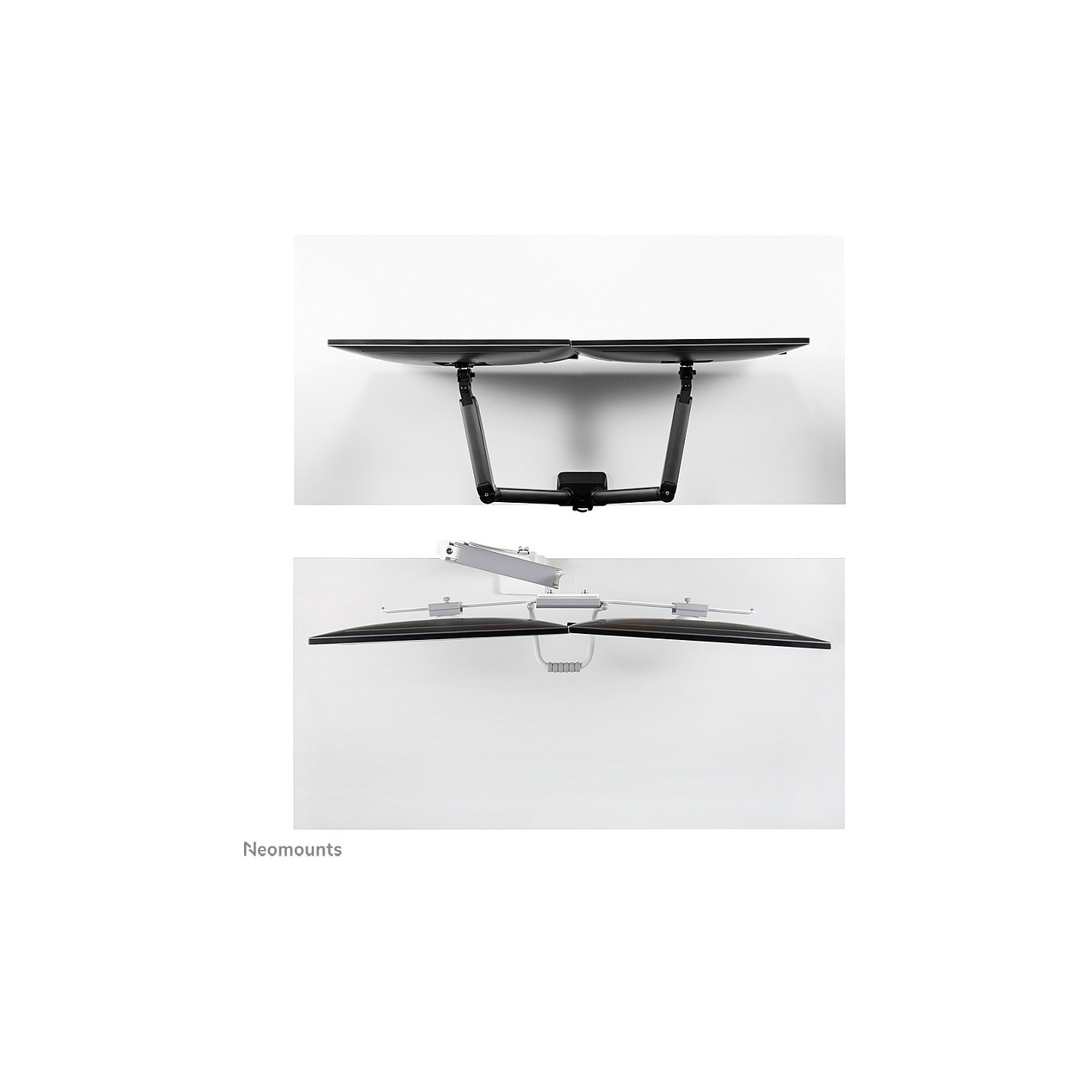 Neomounts Full Motion Tischhalterung für zwei Flachbildschirme 17-32'' 7KG 2x 8KG White — Buy in Cyprus with Fast Delivery