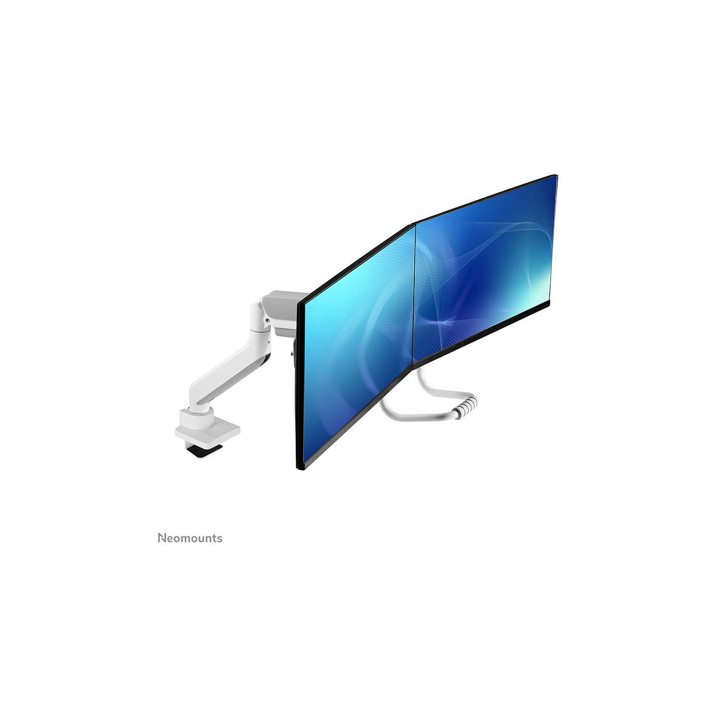 Neomounts Full Motion Tischhalterung für zwei Flachbildschirme 17-32'' 7KG 2x 8KG White — Buy in Cyprus with Fast Delivery