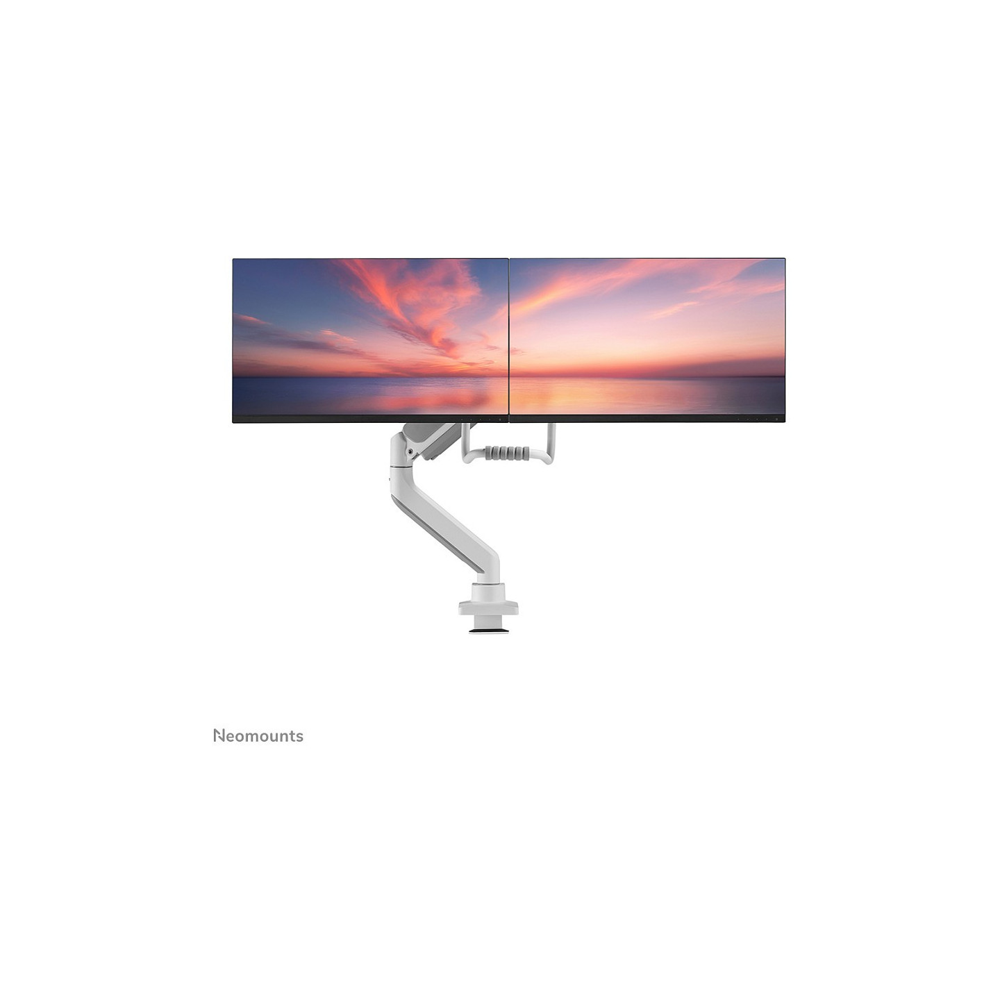Neomounts Full Motion Tischhalterung für zwei Flachbildschirme 17-32'' 7KG 2x 8KG White — Buy in Cyprus with Fast Delivery