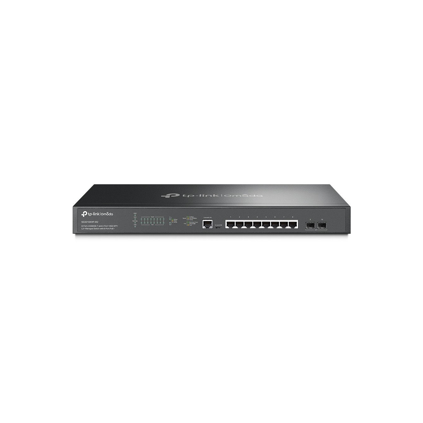TP-Link Omada SG3210XHP-M2 - 8x 2.5G PoE+ & 2x 10G SFP+ L2+ Managed Rackmount Switch (1U) — Buy in Cyprus with Fast Delivery