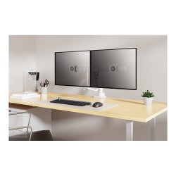 Neomounts Full Motion Tischhalterung für zwei Flachbildschirme 17-32'' 7KG 2x 8KG White — Buy in Cyprus with Fast Delivery