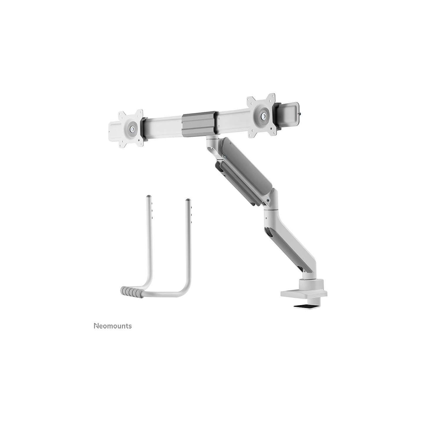 Neomounts Full Motion Tischhalterung für zwei Flachbildschirme 17-32'' 7KG 2x 8KG White — Buy in Cyprus with Fast Delivery