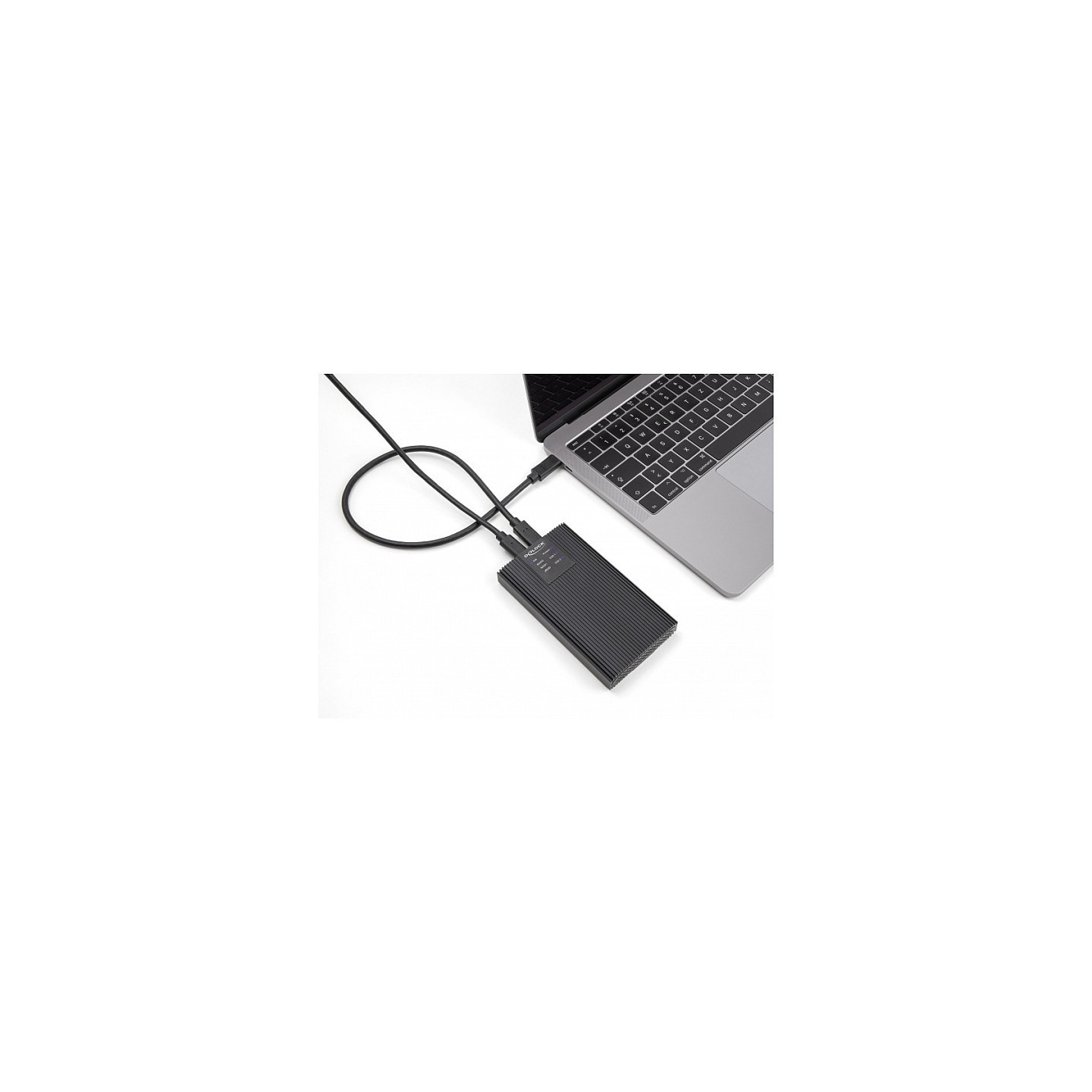Externes Gehäuse USB 20 Gbps für 2 x M.2 NVMe PCIe SSD mit USB Type-CTM Buchse und RAID - werkzeugfrei
