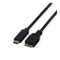 ROLINE USB 3.2 Gen 1 Kabel C-Micro B ST ST schwarz 1m — Buy in Cyprus with Fast Delivery