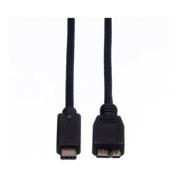 ROLINE USB 3.2 Gen 1 Kabel C-Micro B ST ST schwarz 1m — Buy in Cyprus with Fast Delivery