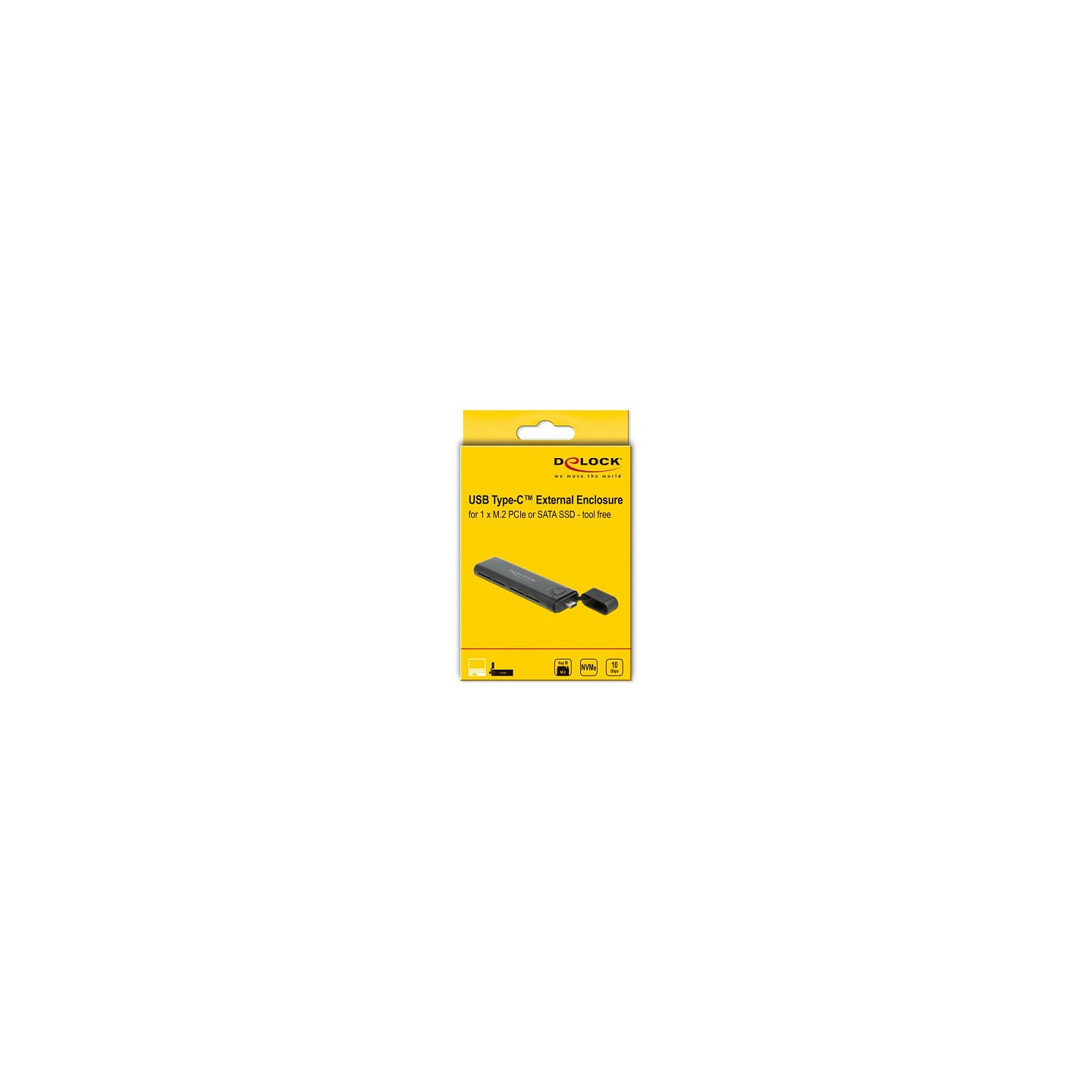 Externes USB Type-CTM Combo Gehäuse für M.2 NVMe PCIe oder SATA SSD - werkzeugfrei — Buy in Cyprus with Fast Delivery