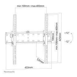 Wandhalterung. neigbar. 40KG FPMA-W350BLACK Neomounts — Buy in Cyprus with Fast Delivery