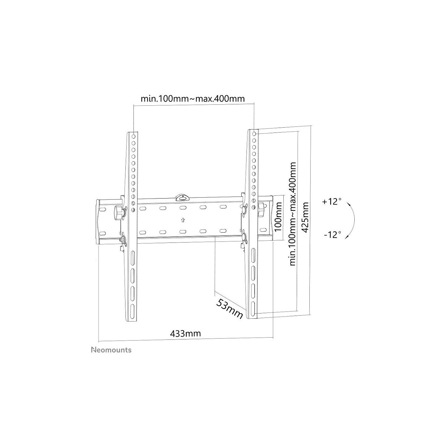 Wandhalterung. neigbar. 40KG FPMA-W350BLACK Neomounts — Buy in Cyprus with Fast Delivery