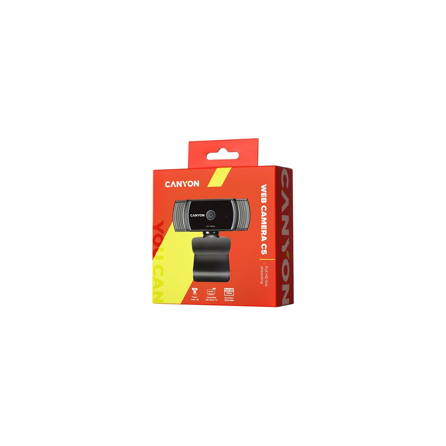 Canyon C5 CNS-CWC5 Full HD 1080p Webcam Black (Retail) — Buy in Cyprus with Fast Delivery