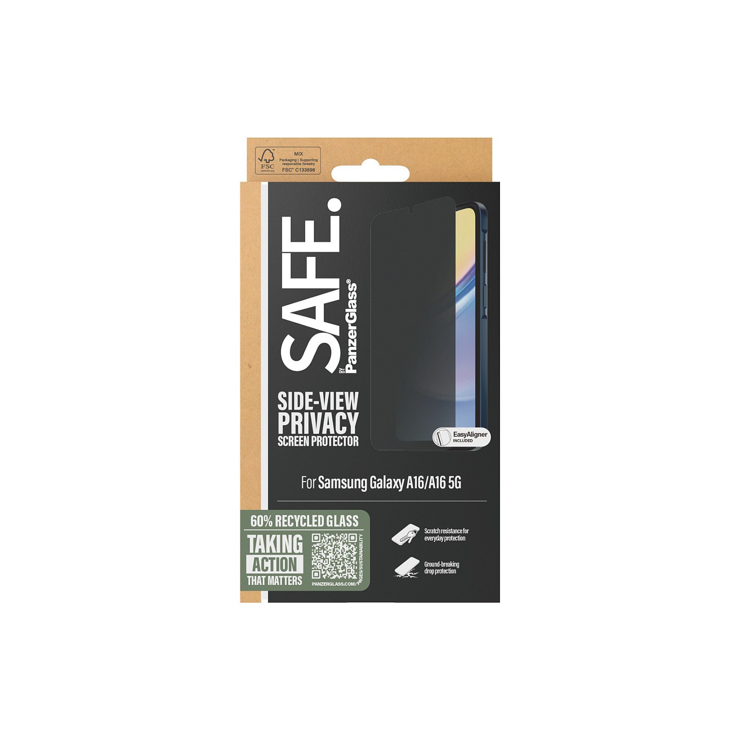 SAFE. by PanzerGlass® Privacy Screen Protector Samsung A16 A16 5G UWF — Buy in Cyprus with Fast Delivery