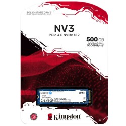 Kingston NV3 500GB M.2 2280 NVMe SSD - PCIe 4.0 x4 5000MB/s Read 3000MB/s Write — Buy in Cyprus with Fast Delivery