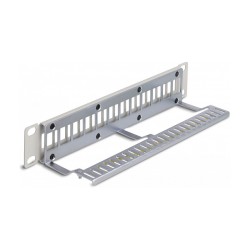 Delock 10? Keystone Patchpanel 12 Port mit Entlastungsschiene 1 HE grau — Buy in Cyprus with Fast Delivery