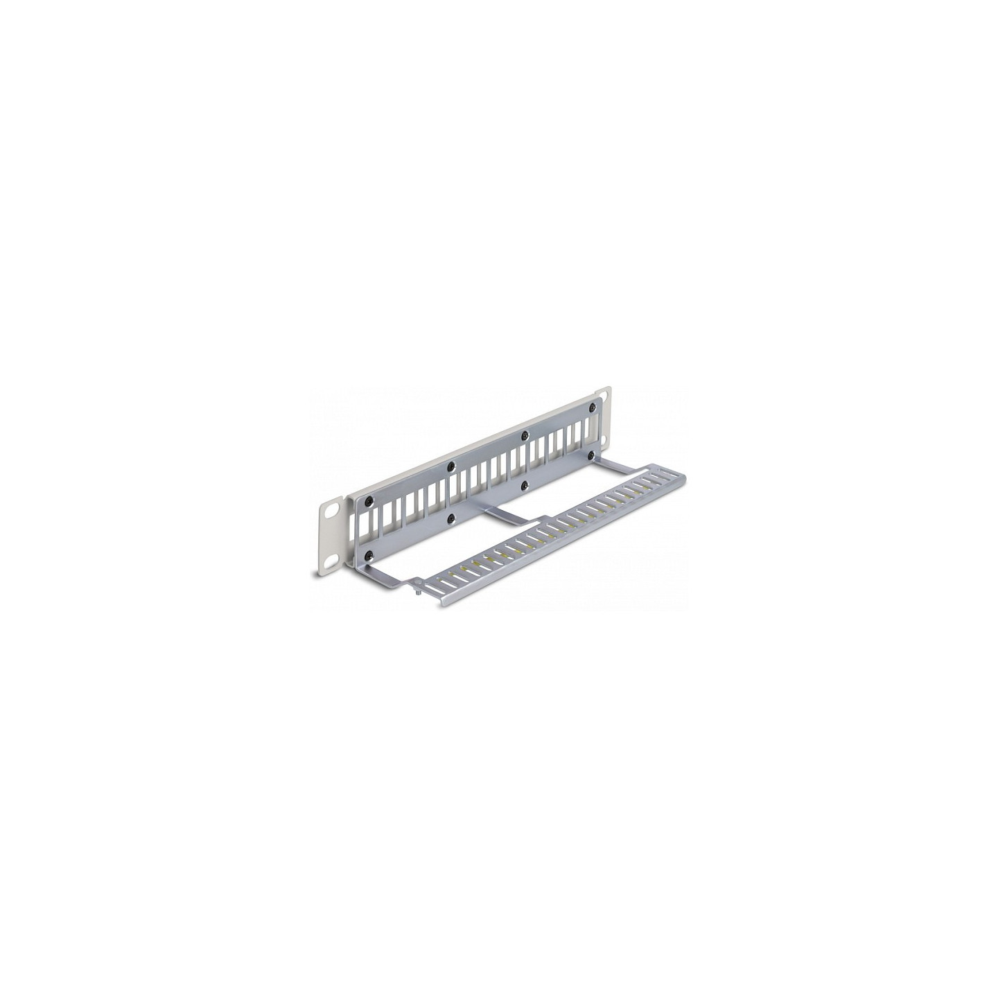 Delock 10? Keystone Patchpanel 12 Port mit Entlastungsschiene 1 HE grau — Buy in Cyprus with Fast Delivery