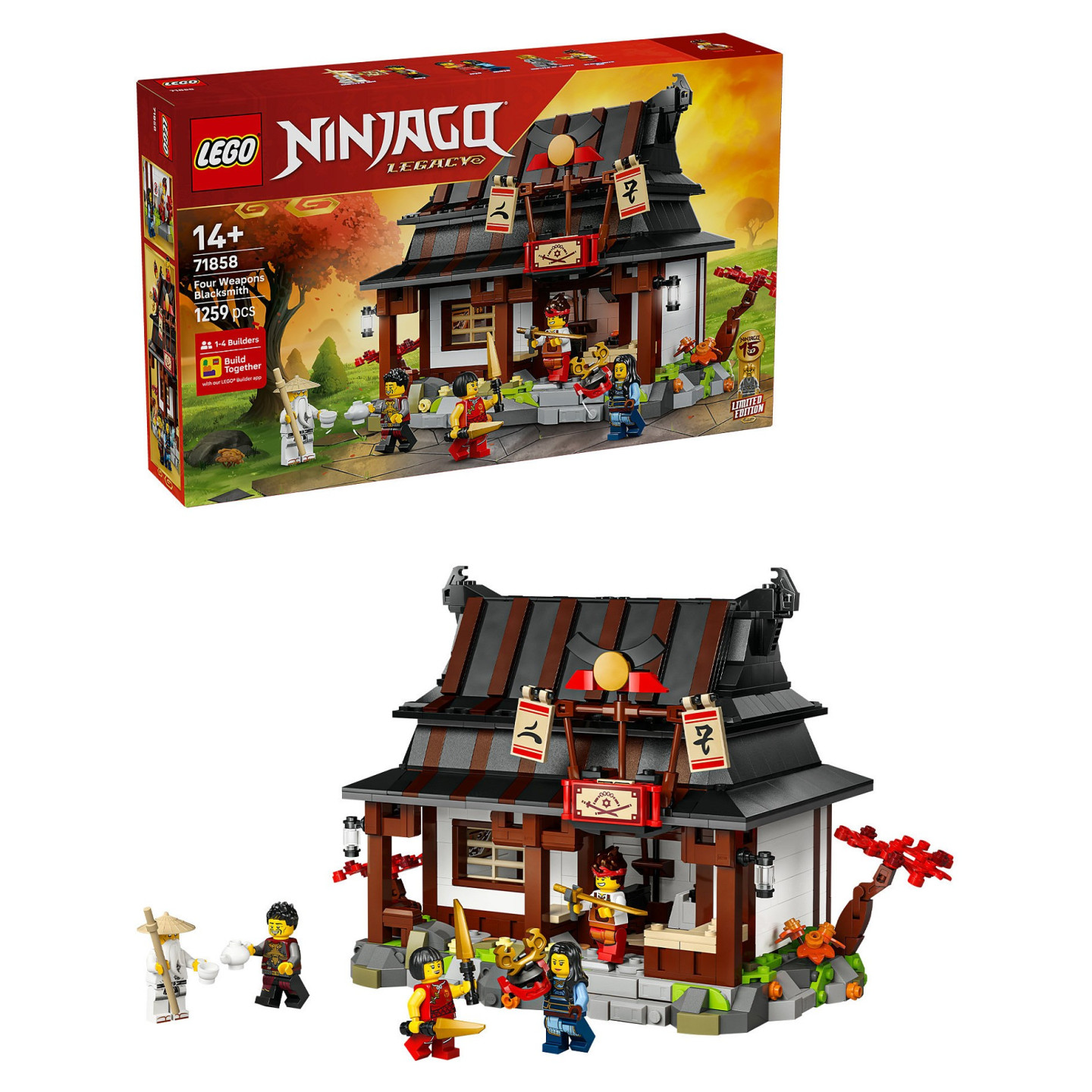 LEGO 71858 Ninjago 15-jhriges Jubilum der Vier-Waffen-Schmied — Buy in Cyprus with Fast Delivery