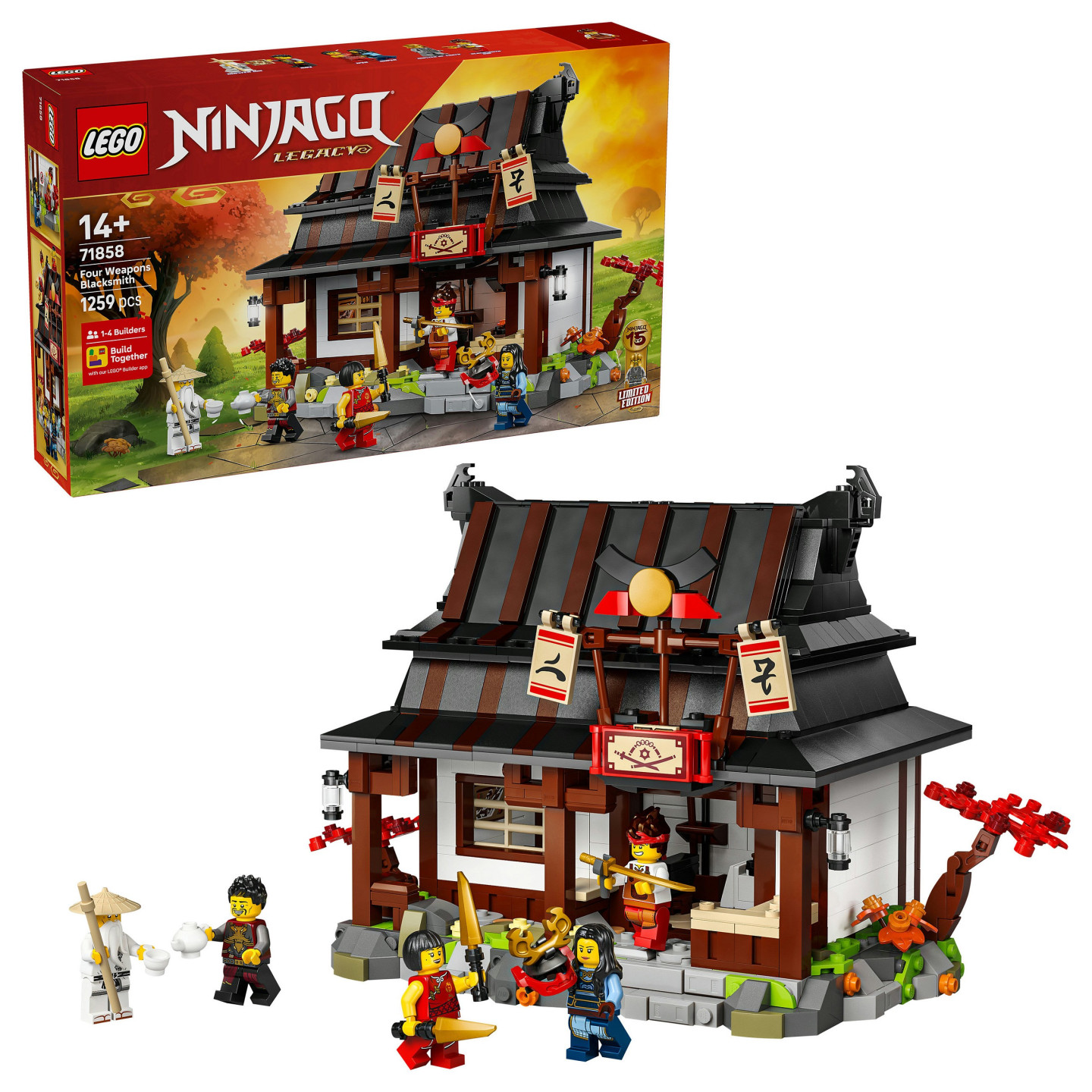 LEGO 71858 Ninjago 15-jhriges Jubilum der Vier-Waffen-Schmied — Buy in Cyprus with Fast Delivery